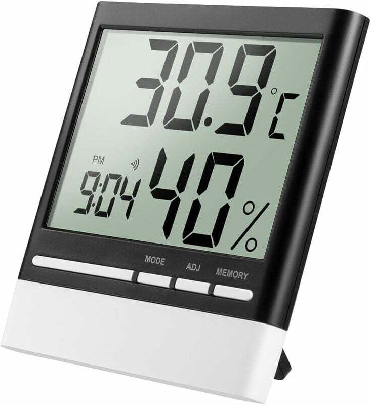 Elektronisches digitales Thermometer-Hygrometer für den Innenbereich, kabelloses digitales Thermometer-Hygrometer, LCD-T...