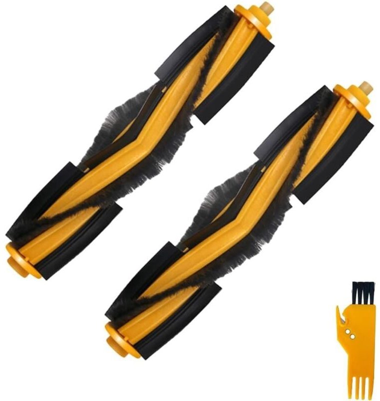 Ensemble de 2 brosses rotatives, pièces de rechange pour la brosse principale (brosse de nettoyage incluse), compatible ...