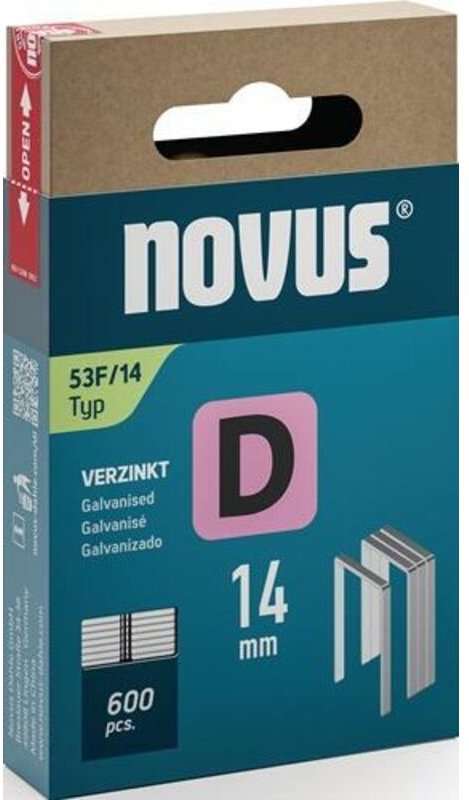 Flachdrahtklammer d Typ 53 f B11,3xL14mm Drahtbreite 1,25 mm