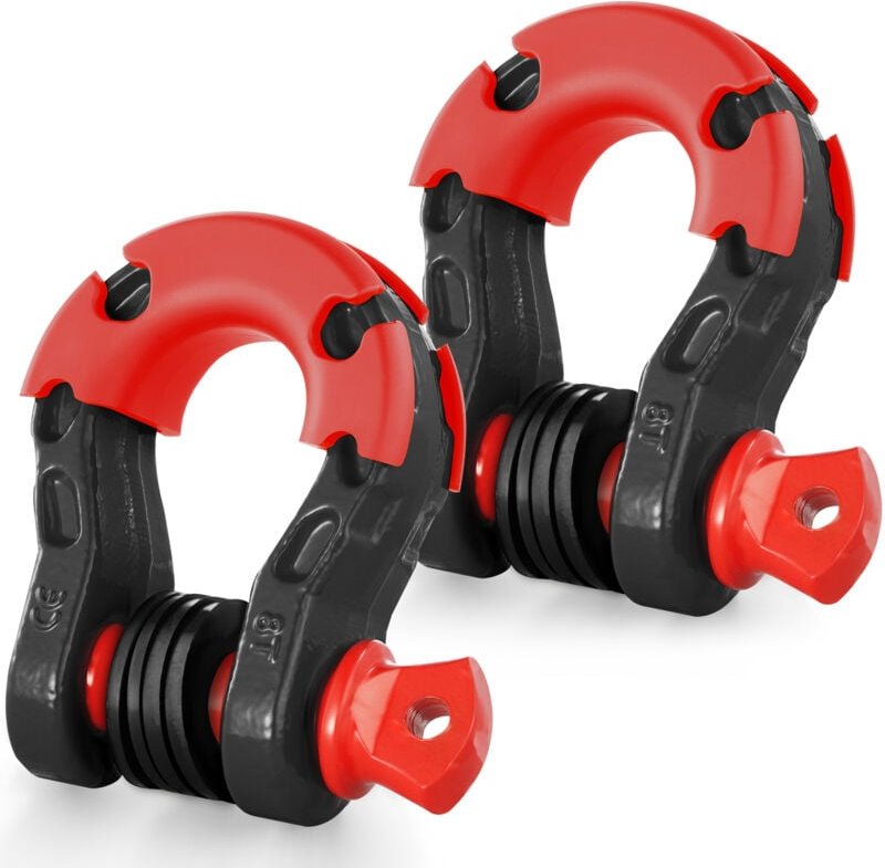 Thumbnail - VEVOR 3/4 Zoll D-Ring-Schäkel, 2er-Pack Schäkel aus legiertem Stahl, 30 Tonnen Bruchfestigkeit, mit 7/8 Zoll Schraubstif...