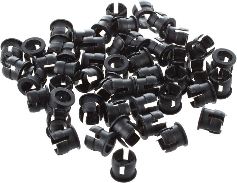 50 5mm Schwarz Kunststoff led Halter Box Clip Display Panel