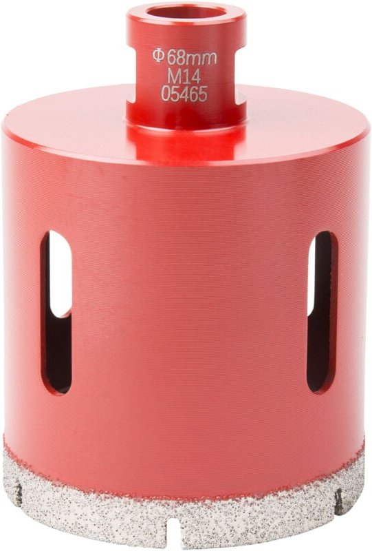 Profi Diamant Fliesen Bohrkrone, M14, Durchmesser 68 mm, Dosenbohrer, Dosensenker, für Winkelschleifer mit M14 Gewinde, ...