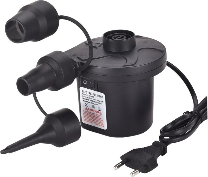 Thumbnail - Sjqka - Elektrische Luftpumpe Luftmatratze, 2 in 1 Elektrische Luftpumpe zum Aufblasen und Entleeren, Luftmatratze mit 3...