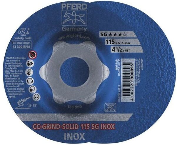 Schleifscheibe CC-Grind Solid sg inox 115mm Pferd