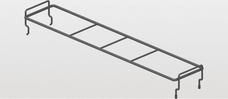 Flaschen Organizer 200 Pinello - Flaschenregal Einsatz 4 Unterteilungen passend zu Unterschrankauszug, Draht anthrazit p...