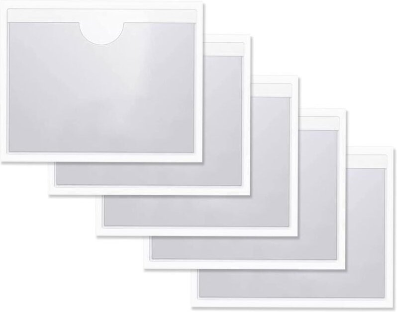 Stück Parkschein-Clip für Autos, Windschutzscheiben-Aufkleber, Parkschein-Haltertaschen, transparente Klebetasche für Au...