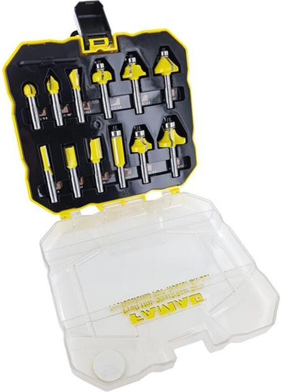 Famag HM-Fräsersatz 12-teilig in Kunststoffbox, Sh 8