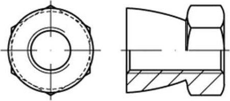 Thumbnail - Mutter R 88118 diebstahlhemmend M 10 x 8 A 1