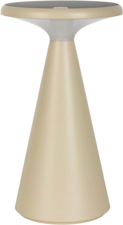 Naeve PALU Wiederaufladbare dimmbare LED-Solar-Außenlampe, tragbar, Beige, 2700 K, IP44, Berührungssensor