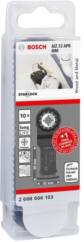 Bosch - Tauchsägeblatt-Set 10x aiz 32 apb + 1x expert MultiMax aiz 32 apit