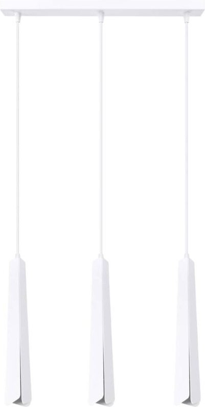 Pendelleuchte, Spot, geometrische Röhre, weiß, dreifach PRYSM 3xG9 8W SL.1399 Sollux Lighting