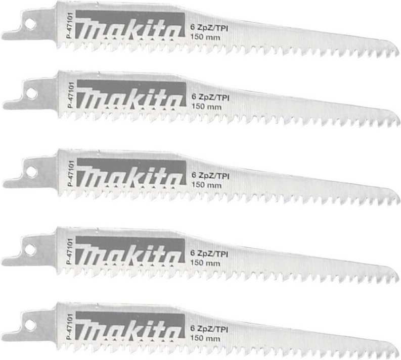 Makita Reciprosägeblatt 150 6Z CV Kurvenblatt Holz Kurvenschnitt 5 Stück P-47101