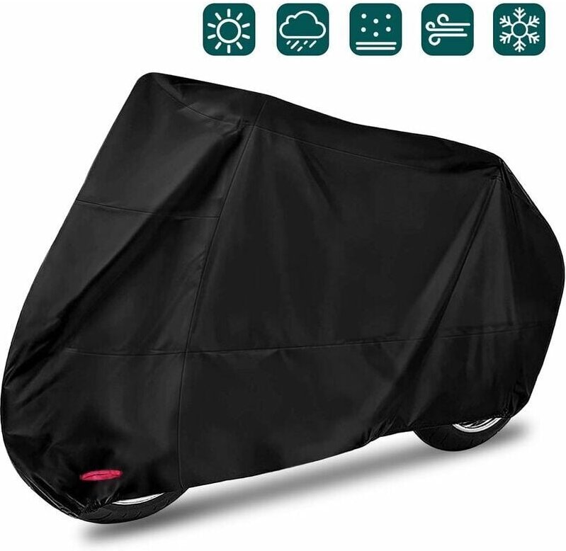 Nazalus Hot Sale Motorradabdeckung – Indoor & Outdoor – für Harley-Davidson, Honda, Suzuki – Schwarz (245 x 105 x 125 cm...