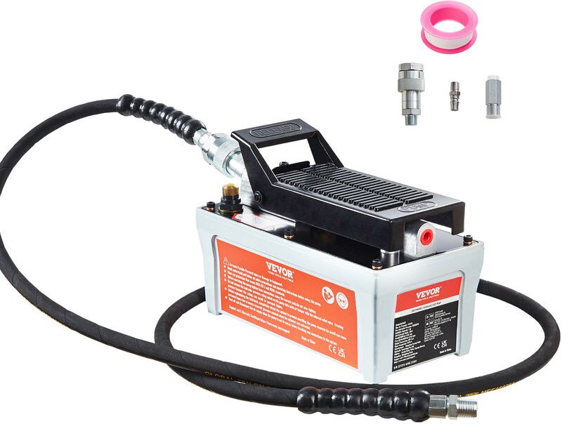 700 bar Lufthydraulische Pumpe 1,6L Hydraulikpumpe 0,8L/min (ohne Last) 0,16L/min (Belastung) Hydraulische Fußpumpe mit ...