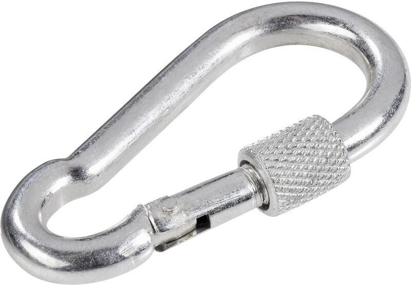 Toolcraft - 486759 Karabinerhaken mit Schraubverschluss (l x b) 60 mm x 6 mm