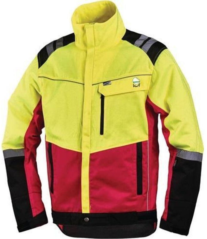 LEIPOLD+DÖHLE Forstschutzjacke Komfort Größe neongelb/rot M - XXL, Größe: M