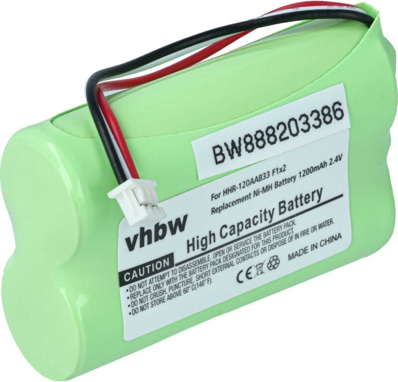 Vhbw - Akku kompatibel mit Bang & Olufsen Beo5 Fernbedienung Remote Control (1200mAh, 2,4V, NiMH)