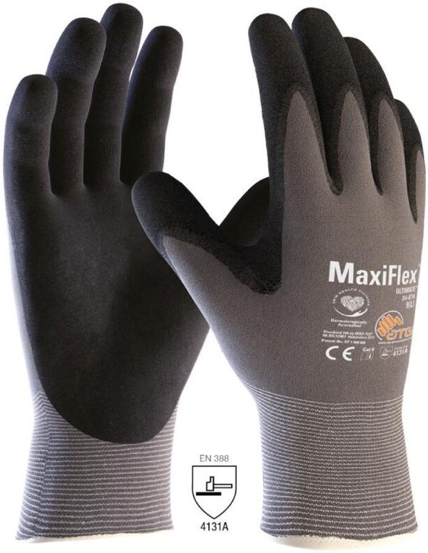 Thumbnail - ATG® Nylon-Strickhandschuhe MaxiFlex® Ultimate™ (34-874) 24405 Gr.5 Touch Stric