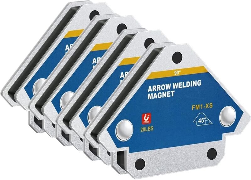 4-teiliger magnetischer Schweißpositionierer, Magnete mit 45, 90 und 135 Grad Winkel