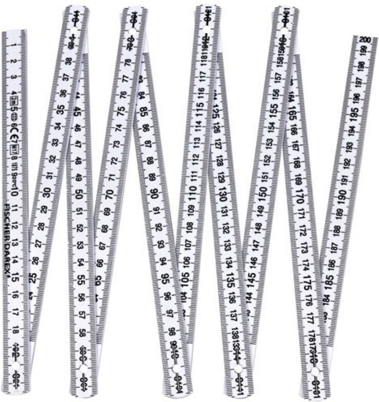 Faltmaß Kunststoff 2 m - Fischer Darex