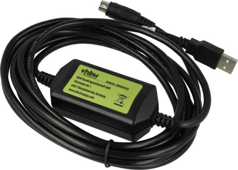 Usb Programmierkabel kompatibel mit Mitsubishi melsec FX3U, FX-Serie Funkgerät, blau - Vhbw