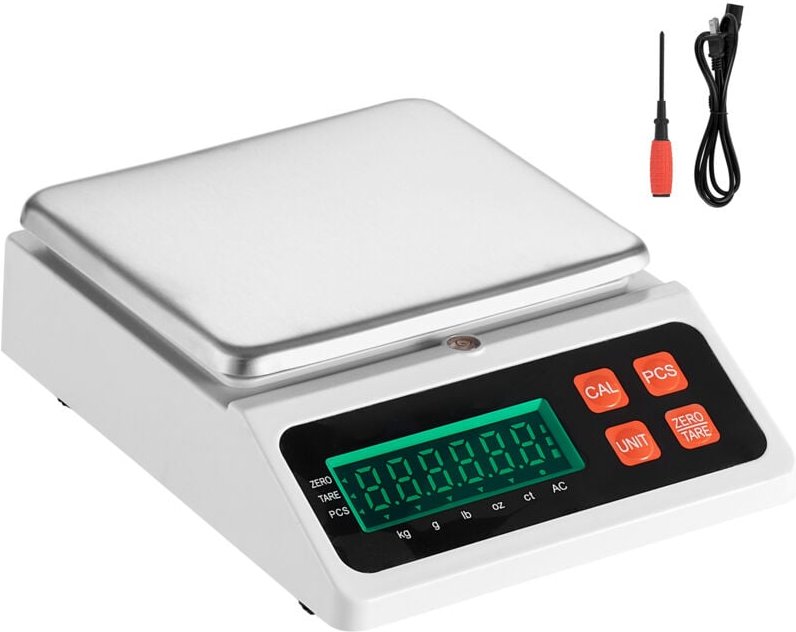 Mophorn - 10 kg x 0,1 g Industrielle Zählwaage, Digitalwaage für Teile, Münzen und Inventar, g/kg/lb/oz/ct-Einheiten, el...