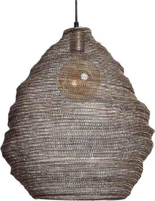 Efectoled - Pendelleuchte Metall Milos Silber