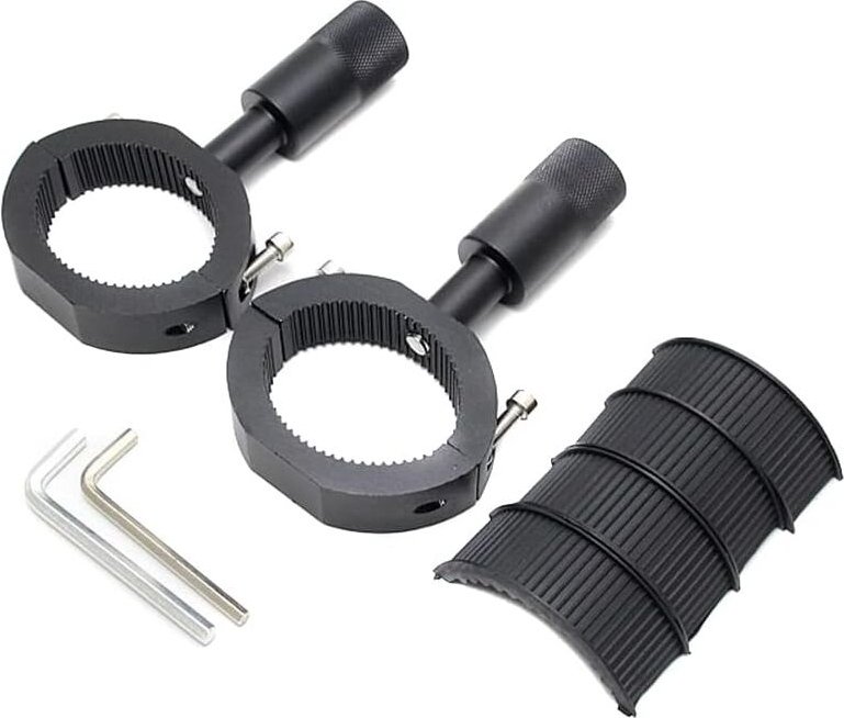 Thumbnail - Motorrad-Scheinwerferhalterung, Metall-Motorrad-Scheinwerferhalterung, zusätzliche Scheinwerferhalterung, Stangenrohrkle...