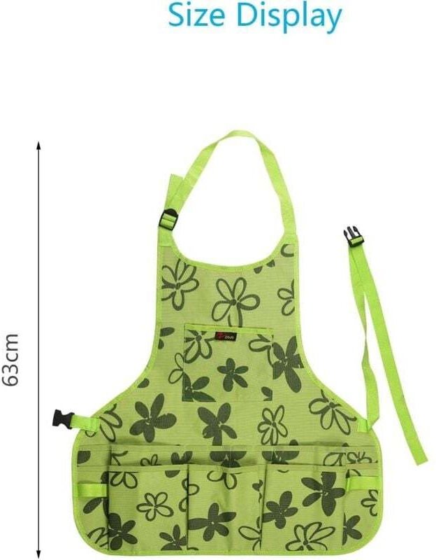 Odipie - Damen-Gartenschürze mit Werkzeugen (Handschuhe), Gartenschürze aus 600D-Oxford-Stoff, wasserdichte Gartenschürz...