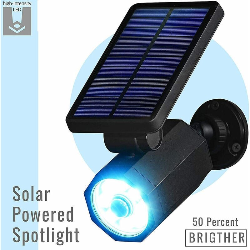 LED Solarleuchten Bionic Spotlight Deluxe Solarbetriebener Strahler mit Bewegungsmelder für den Außenbereich, wasserdich...