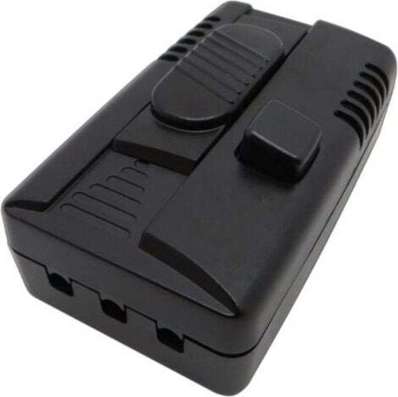 2er-LED-Fußdimmer (108x64x40mm), mit 2 Ausgängen: Dimmer und Schalter, stufenlos dimmbar, für verstellbare LED-Lampen, Z...