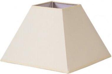 Lampenschirm pyramide mezzo e27 beige 35dx15dx25h stoff popeline