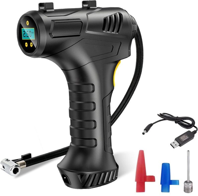 Kabelloser Autoreifenfüller, ProChosen 12 V 150 PSI 6000 mAh Autoreifenfüller, tragbarer Luftkompressor, Autokompressor,...