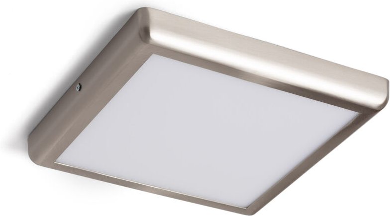 Ledkia - LED-Leuchte 24W Eckig Metall 300x300 mm Design Silber 3000K Warmweiß