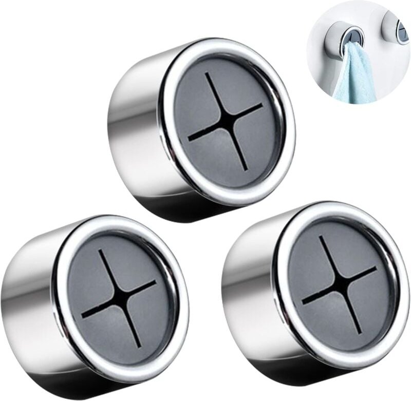 Lntyq Geschirrtuchhalter, 3 Stück Geschirrtuchhalter, selbstklebender Geschirrtuchhalter, runder Küchenhandtuchhalter au...