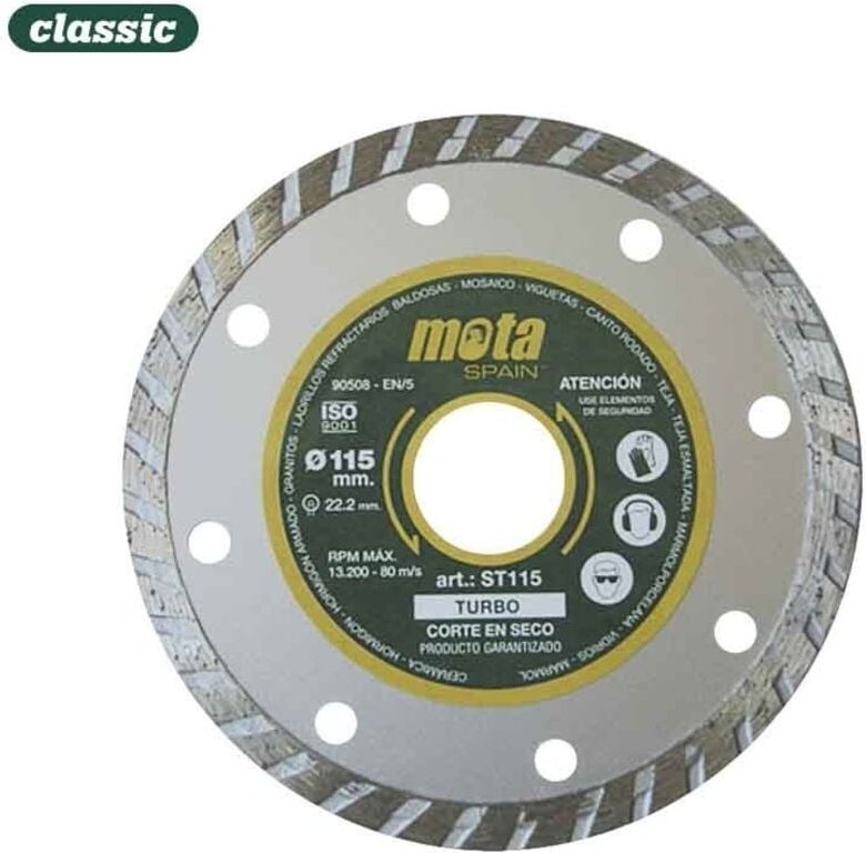 Turbo-Diamantscheibe Ø115 mm CLP18 ST115 MOTA