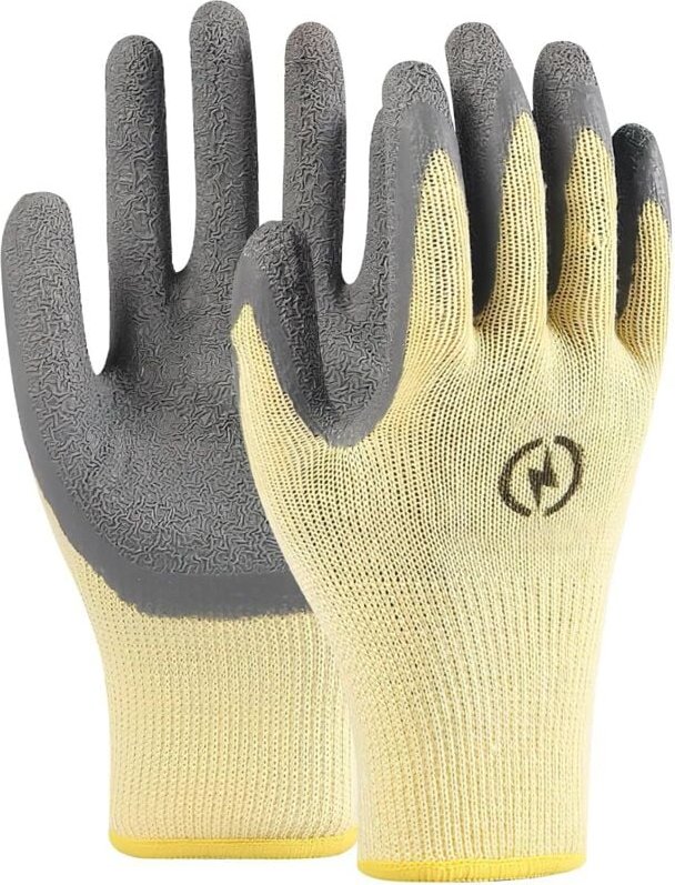 Paar spannungsbeständige Arbeitshandschuhe 400 V, rutschfeste Elektrikerhandschuhe aus Gummi, abriebfeste Isolierhandsch...