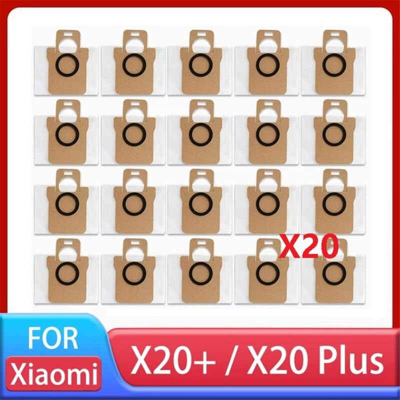 20 stücke Staubbeutel Fit für Roboter Vakuum X20 +/X20 Plus Ersatz Teile Zubehör Taschen