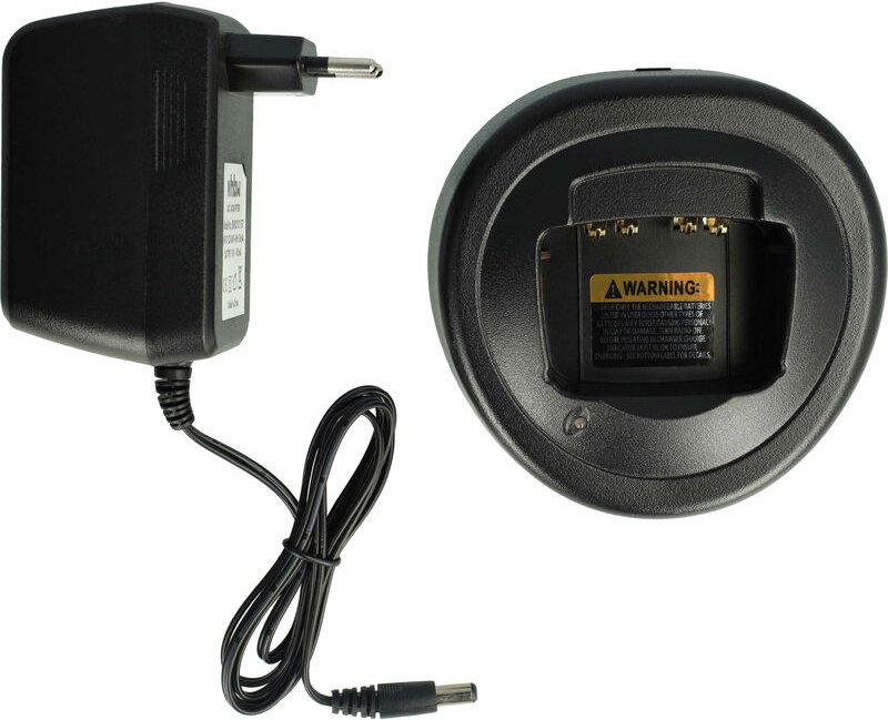 Vhbw - Ladegerät kompatibel mit Motorola PMNN4009, JMNN4023, HNN9013DR, JMNN4024 Funkgerät-Akkus - Ladestation + Netztei...