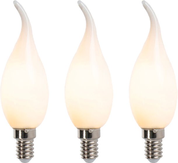 Thumbnail - 3er Set E14 dimmbare led Lampen F35 matt 3W