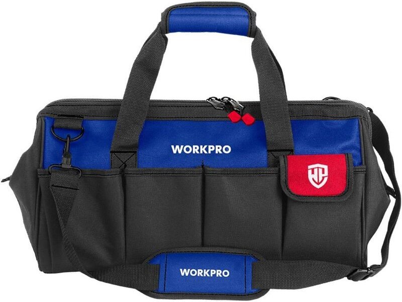 Werkzeugtasche dedede breite Öffnung mit Reißverschluss de 350mm (14") workpro