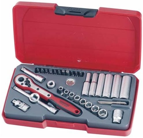 Jeu de clés à douille, 1/4 pouce, T1435AF Tengtools 172470205