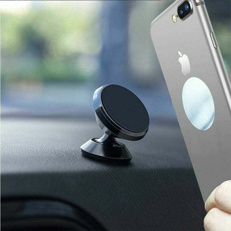 ZVD - Support Téléphone Voiture Magnétique Avec la Rotation à 360 Degrés - Fixation sur Tableau de Bord ou surface plane...