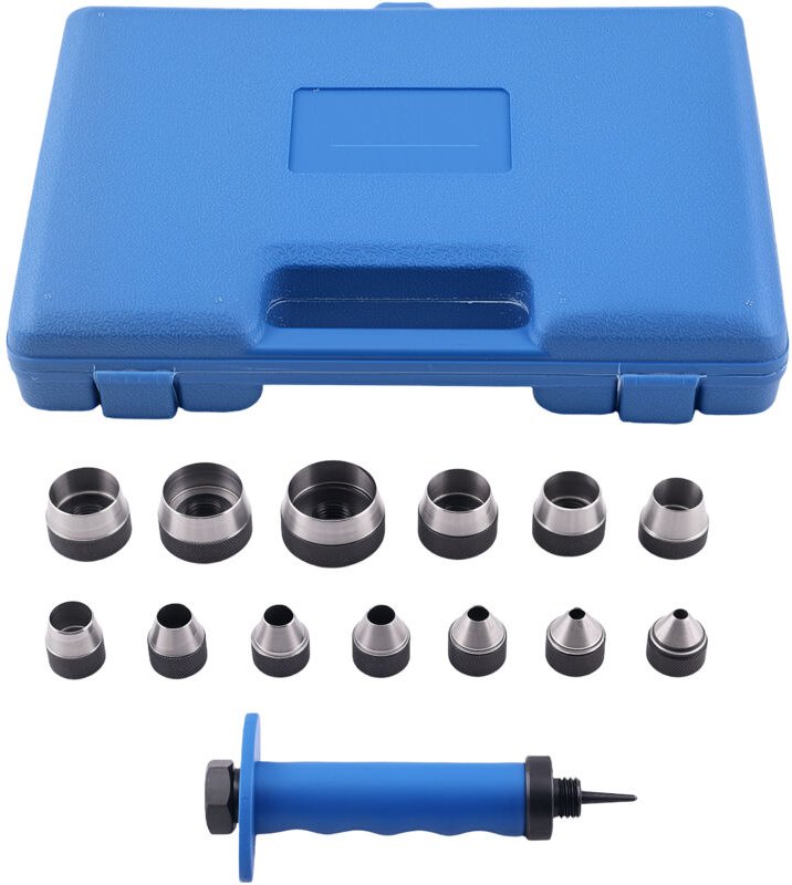 13 Größen Lochstanzen Set for Lederhandwerk 5-35mm Stanzwerkzeug mit Box