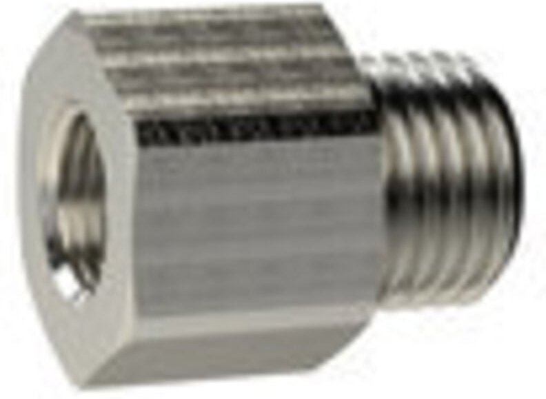 Riegler Reduziernippel lang, G 1/8 a., G 1/8 i., SW 14, Messing vern.