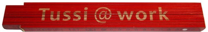 Zollstock Tussi @ work 2 m rot Zollstock