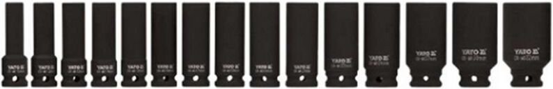 15-teiliger Satz langer 1/2-Zoll-Schlagsteckschlüssel - YT-1055