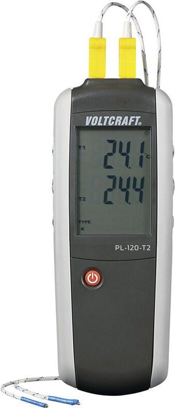 Voltcraft - PL-120 T2 Temperatur-Messgerät -200 - +1372 °c Fühler-Typ k, j