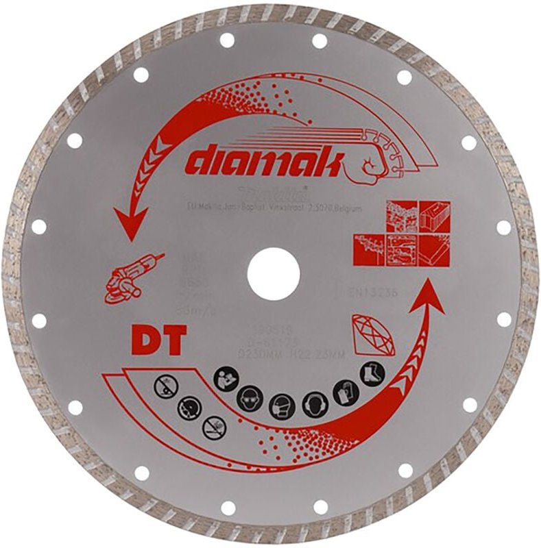 D-61173 diamak Turbo-Diamanttrennscheibe 230 mm - Makita