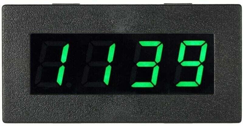 Hochpräziser digitaler Drehzahlmesser mit 0,56-Zoll-Greenscreen-Geschwindigkeitsmessmodus, schwarzer, grüner LED-Anzeige
